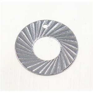 stainless steel pendant, approx 15mm dia [SSB0123]