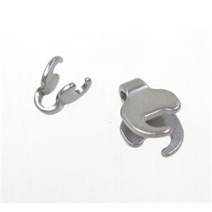 stainless steel clips clasp, approx 8x12mm [SSB0130-8X12MM]