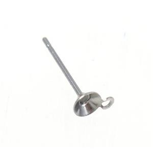 stainless steel earring studs, approx 4-13mm [SSB0137]