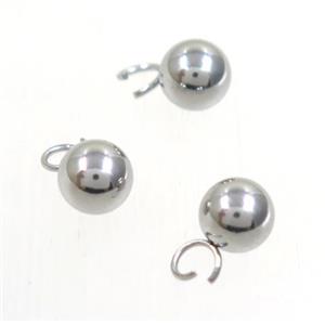 stainless steel ball pendant, approx 6mm [SSB0208]