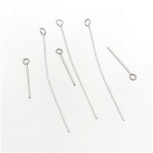 stainless steel eye pin, approx 45mm length [SSB0224-45MM]
