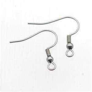 stainless steel earring hook, approx 15-20mm [SSB0236]