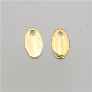 stainless steel pendant, gold plated, approx 5-9mm [SSB0247]