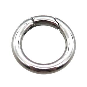 polished Stainless Steel Carabiner Clasp, approx 18mm dia [SSB0259-18MM]