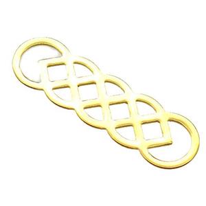 stainless steel pendant, gold plated, approx 11-40mm [SSB0278]