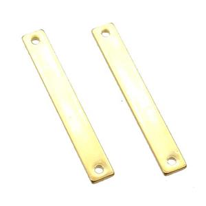 stainless steel stampings connector, gold plated, approx 25mm length [SSB0284]