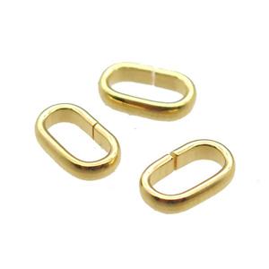 stainless steel connector linker, gold plated, approx 5-9mm [SSB0354]