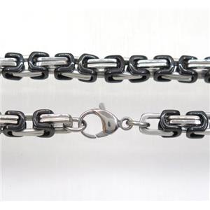 stainless steel necklace, approx 6.5mm, 54cm length [SSNK77]