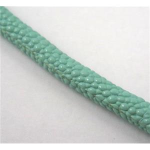 PU leather cord, round, approx 5mm dia [WIRELT101]