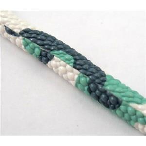 PU leather cord, round, approx 5mm dia [WIRELT106]