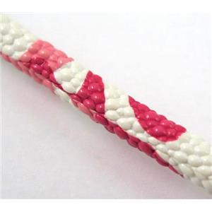 PU leather cord, round, approx 5mm dia [WIRELT107]