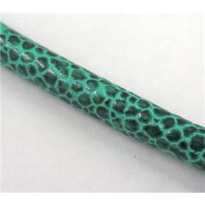 PU leather cord, round, approx 5mm dia [WIRELT110]