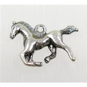 tibetan silver horse pendant, non-nickel, approx 17x22mm [YC47221]