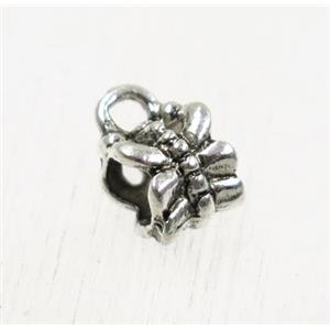 tibetan silver hanger, non-nickel, approx 7mm, 4mm hole [YC64702]