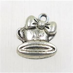 tibetan silver pendants, non-nickel, approx 14.5x16mm [YC64718]