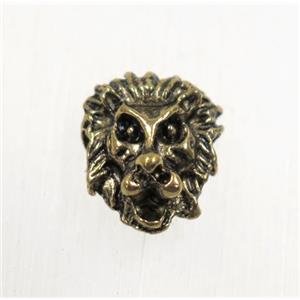 tibetan silver alloy lio beads, non-nickel, antique gold, approx 9.5x12mm [YC67248AG]