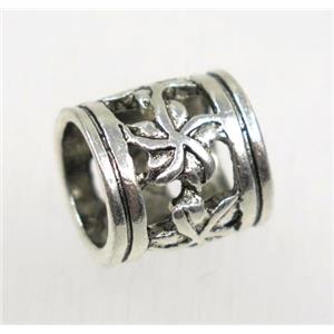 tibetan silver beads, non-nickel, approx 10x10.5mm, 8mm hole [YC6910]