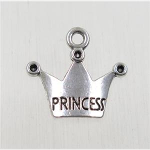 tibetan silver crown beads, non-nickel, approx 13x19mm [ZN1182]
