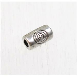 tibetan silver zinc tube beads, non-nickel, approx 3x5.5mm [ZN1199]