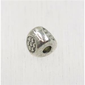 tibetan silver zinc beads, non-nickel, approx 5mm [ZN1228]