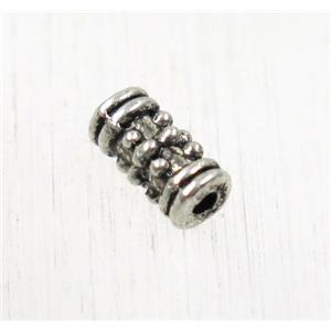 tibetan silver zinc tube beads, non-nickel, approx 3.5x7mm [ZN168]