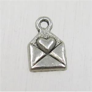 tibetan silver pendant, non-nickel, approx 6.5x7.5mm [ZN1749]