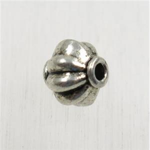 tibetan silver zinc rondelle beads, non-nickel, approx 8mm dia [ZN179]