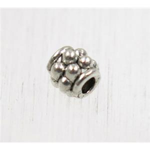 tibetan silver zinc beads, non-nickel, approx 4.5mm [ZN1896]
