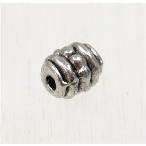 tibetan silver zinc beads, non-nickel, approx 4.5x5mm [ZN24]