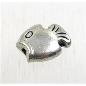 tibetan silver zinc fish beads, non-nickel, approx 8.5x10.5mm [ZN26024]