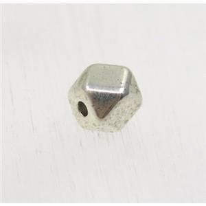 tibetan silver zinc beads, non-nickel, approx 6mm dia [ZN40001]