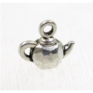 tibetan silver teapot pendant, non-nickel, approx 7x12.5mm [ZN40486]