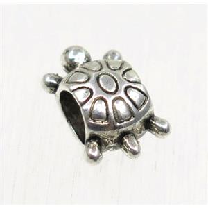 tibetan silver tortoise beads, non-nickel, approx 8x12mm, 5mm hole [ZN47290]