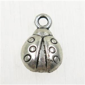 tibetan silver beetle pendant, non-nickel, approx 9x10mm [ZN47414]