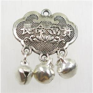 tibetan silver pendant, non-nickel, approx 20-25mm [ZN47709]