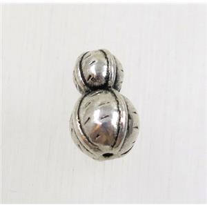 tibetan silver zinc gourd beads, non-nickel, approx 8x13mm [ZN47816]