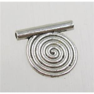 tibetan silver pendant, non-nickel, approx 11.7x13mm [ZN47852]