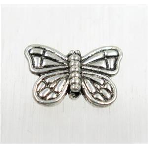 tibetan silver zinc butterfly beads, non-nickel, approx 11x15mm [ZN481]