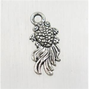 tibetan silver zinc fish pendant, non-nickel, approx 8x15mm [ZN48263]
