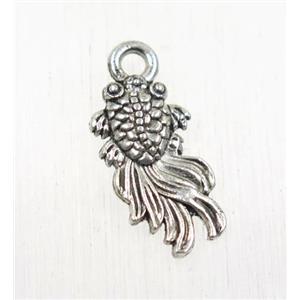 tibetan silver zinc fish pendant, non-nickel, approx 8x15mm [ZN48283]