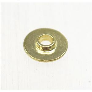 tibetan silver zinc beads, non-nickel, gold plated, approx 8mm dia [ZN49574G]