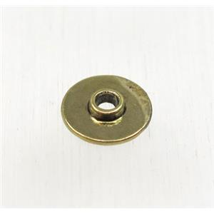 tibetan silver zinc beads, non-nickel, antique bronze, approx 9.5mm dia [ZN49741AG]