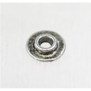tibetan silver zinc beads, non-nickel, approx 6mm dia [ZN61811]