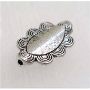 tibetan silver zinc beads, non-nickel, approx 13.5x23mm [ZN62146]