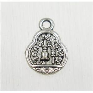 tibetan silver beads, non-nickel, approx 11x12mm [ZN62227]