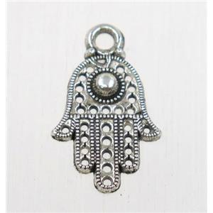 tibetan silver hamsahand pendant, non-nickel, approx 12x15mm [ZN62544]