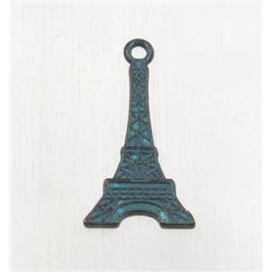 tibetan silver pendant, non-nickel, approx 13.5x21mm [ZN62646C]