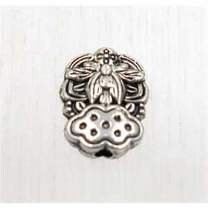 tibetan silver zinc beads, non-nickel, approx 8x10mm [ZN64710]