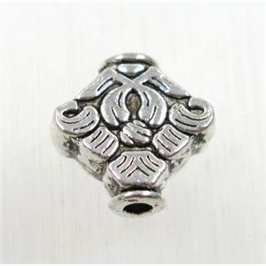 tibetan silver zinc beads, non-nickel, approx 13mm [ZN64830]