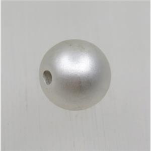 tibetan silver zinc round beads, non-nickel, duck silver, approx 10mm dia [ZN818SP]